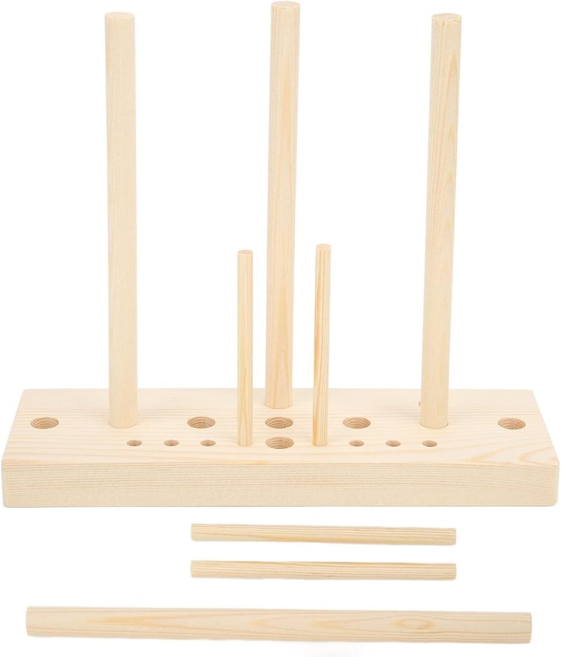 Estink Bow Maker for Ribbon, Wooden Wreath Bow Maker Tool Multi Size Adjustable with Wooden Board Sticks Bow Making Tool for Making Bows Gift Giving DIY Crafts Party Decoration - Image 1